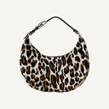 Fendi Fendigraphy Lamb Fur Animal Print Shoulder Bag