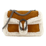 Gucci Dionysus Shearling Medium Suede Bag