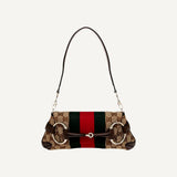 Gucci Horsebit Supreme Canvas Web Stripe Small Chain Shoulder Bag