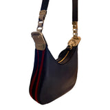 Gucci Attaché Navy Leather Small Shoulder Bag