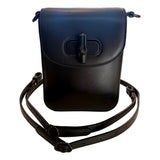 Gucci Bamboo 1947 Black Leather Mini Handbag Top Handle Bag