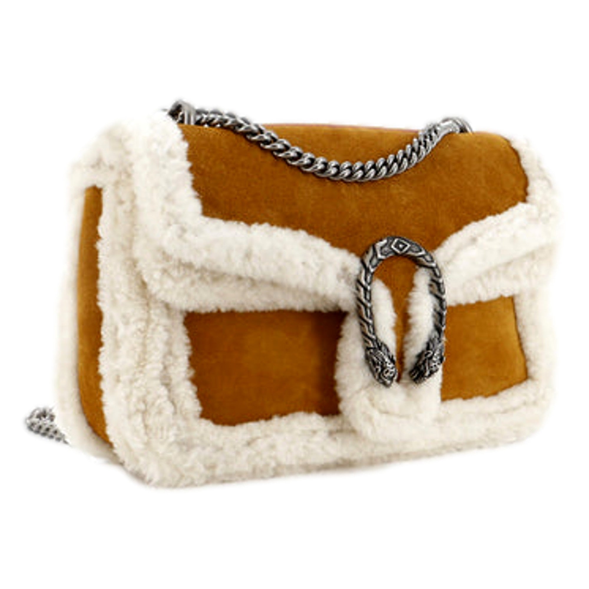 Gucci Dionysus Shearling Medium Suede Bag