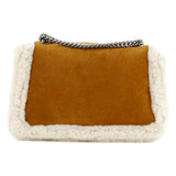 Gucci Dionysus Shearling Medium Suede Bag