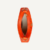 Gucci GG Quilted Matelassé Orange Leather Small Shoulder Handbag