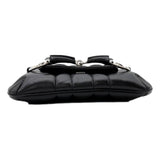 Gucci Horsebit Vertical Black Quilted Leather Small Chain Shoulder Bag