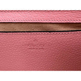 Gucci Pink GG Supreme Pink Leather Padlock Chain Small Handbag