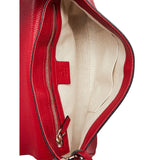 Gucci Soho Disco GG Tassel Chain Red Leather Flap Crossbody Bag