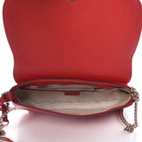 Gucci Soho Disco GG Tassel Chain Red Leather Flap Crossbody Bag