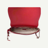 Gucci Soho Disco GG Tassel Chain Red Leather Flap Crossbody Bag