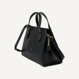 Gucci Soho Black Leather Structured Small Tote Crossbody Bag