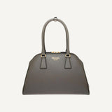 Prada Saffiano Marmo Gray Soft Calfskin Medium Top Handle Handbag
