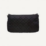 Prada Black Tessuto Nylon Quilted Chain Crossbody Bag