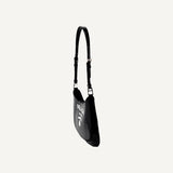 Prada Cleo Black and White Sequin Milano Logo Mini Leather Shoulder Bag