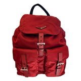 Prada Re-Edition Re-Nylon Fuoco Burgundy Red Medium Drawstring Backpack