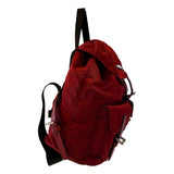 Prada Re-Edition Re-Nylon Fuoco Burgundy Red Medium Drawstring Backpack