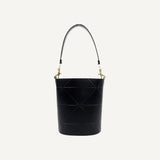 Prada Soft Nero Black Calf Leather Bucket Crossbody Handbag