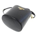 Prada Soft Nero Black Calf Leather Bucket Crossbody Handbag