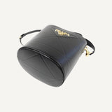 Prada Soft Nero Black Calf Leather Bucket Crossbody Handbag