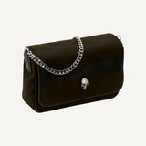 Alexander McQueen Army Green Nylon Graffiti Skull Shoulder Bag