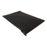 Alexander McQueen Black Leather Perforated Flat Pouch