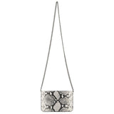 Balenciaga B Python Print Calfskin Leather Wallet on Chain Bag