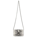 Balenciaga B Python Print Calfskin Leather Wallet on Chain Bag