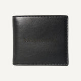 Balenciaga Cash Black Calfskin Leather Perforated Bifold Wallet