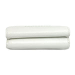 Balenciaga Everyday White Leather Logo Mini Trifold Wallet