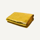 Balenciaga Papier Gold Arena Lambskin Mini Trifold Wallet
