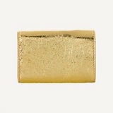 Balenciaga Papier Gold Arena Lambskin Mini Trifold Wallet
