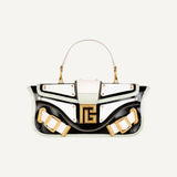 Balmain Blaze Mint Green Leather Baguette Top Handle Crossbody Bag