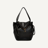 Bottega Veneta Beak Large Black Calfskin Shoulder Bag