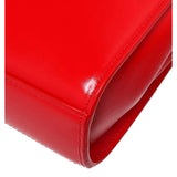 Bottega Veneta The Clip Chili Red Calfskin Leather Shoulder and Crossbody Bag