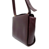 Bottega Veneta The Clip Grape Purple Calfskin Leather Shoulder and Crossbody Bag