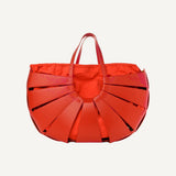Bottega Veneta The Shell Bag Chili Tomato French Calfskin Handbag