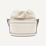 Gucci 1955 Horsebit White Leather Bucket Bag