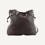 Gucci 1955 Morsetto Large Brown Leather Horsebit Drawstring Bucket Bag