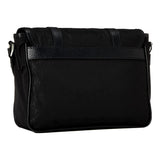 Gucci Guccissima Monogram Nylon Leather Double Buckle Messenger Bag