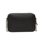 Jimmy Choo Balti Embossed Black Leather Camera Crossbody Bag