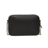 Jimmy Choo Balti Embossed Black Leather Camera Crossbody Bag