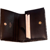 Jimmy Choo Farone Animal Print Leather Card Case Wallet