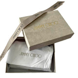 Jimmy Choo Farone Raspberry Red Leather Card Case Folding Wallet