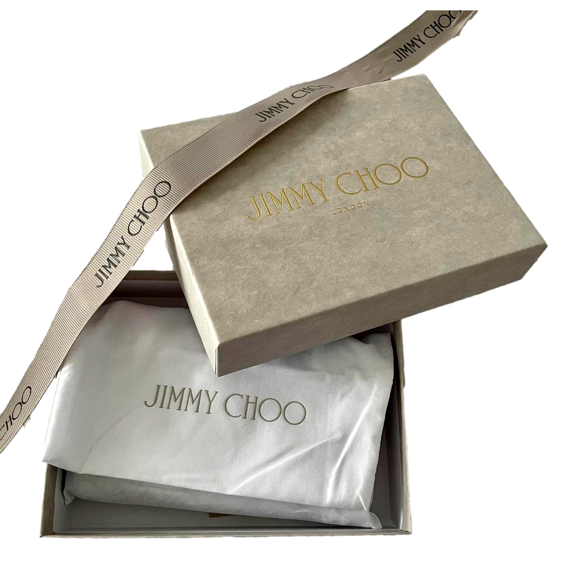 Jimmy Choo Farone Raspberry Red Leather Card Case Folding Wallet