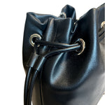 Jimmy Choo Marcheline Pearl Small Bucket Crossbody Bag Black