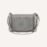 Jimmy Choo Metallic Silver Lockett Crossbody Shoulder Bag