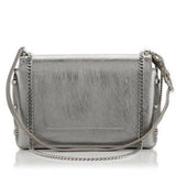 Jimmy Choo Metallic Silver Lockett Crossbody Shoulder Bag
