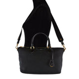 Prada Logo Jacquard Black Canvas Satchel Crossbody Bag