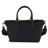 Prada Logo Jacquard Black Canvas Satchel Crossbody Bag