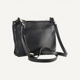 Prada Vitello Phenix Leather Gold Hardware Black Crossbody Bag