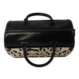 YSL 12 Hour Calfskin Leather Pony Hair Duffle Bag